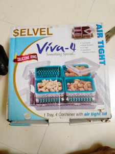 SELAVEL Air Tight Container With One Tray