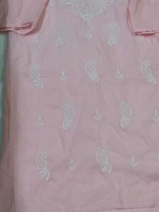 Pretty,Pink Clr, Embroidery Top🌸