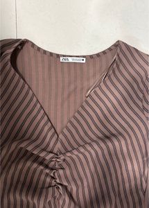 Zara Ruffled Ruched Dress