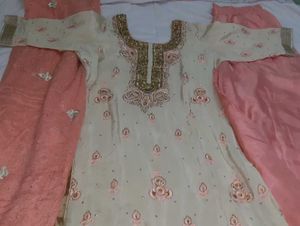 Elegant Embellished Sarara Kameez
