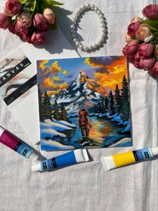 Mini Mountain Landscape Painting