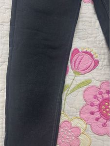 Denim Black Jeggings With Fur Inside