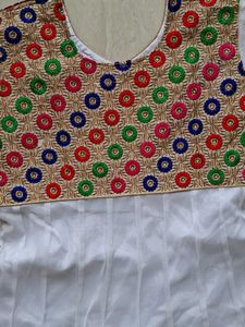 White anarkali suit set🌻