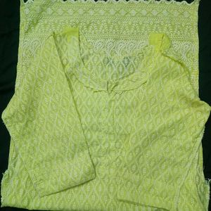 Lime Green Kurta Set