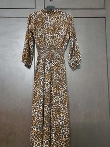Tiger Print Midi Dress