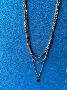 Gold Necklace Layered Chain