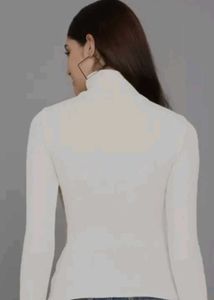 Elegant White Turtleneck Top