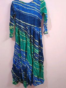 Blue Anarkali Kurti