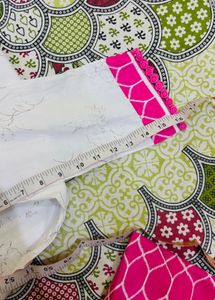 white pink maternity dress