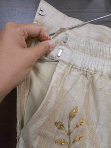 Golden Embroidered Lehenga/ Skirt