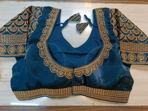 Blue &amp; Gold Heavy Work Blouse