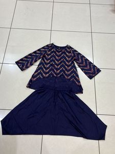 Stylish Ethnic top and dhoti