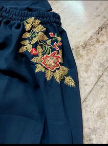 Navy Blue Kurti With Plazo 💙