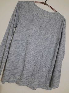 Gray Twist Front Top