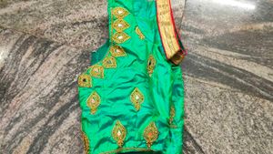 Gold Blouse And Green Blous