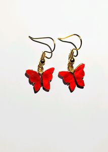 Red Butterfly Earing