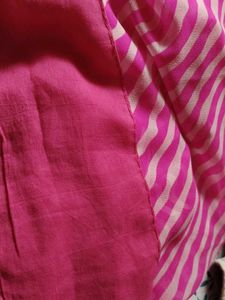 Pink Striped Fabric