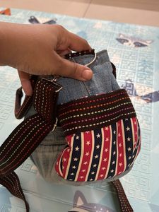 Denim Upcycled Backpack