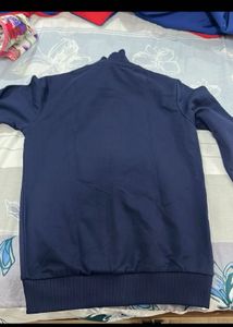 Navy Blue Zip-Up Jacket