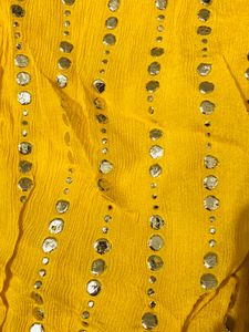 Designer Sharara yellow
