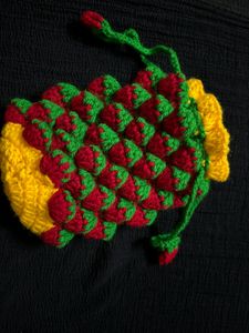 Crochet 🧶 Strawberry 🍓Coin Pouch And Potli Bag👜