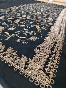 aari work saree 😍 black 🖤