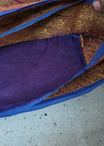 Elegant Purple &amp; Gold Saree
