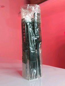 Set of 8 Pcs Multipurpose Salon HairStyling Hairdressing Barber Combs Professional Comb Kit (Black)