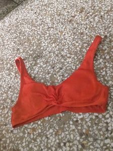 Orange Bikini Top