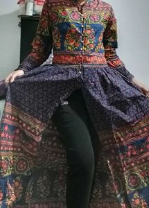 Floral Print Ethnic Kurta