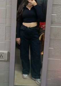 Zara Black Cargo Pants