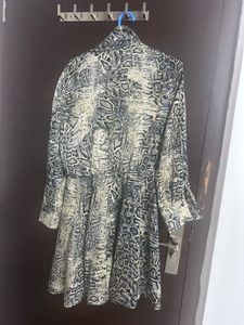 Snakeskin Print Mini Dress