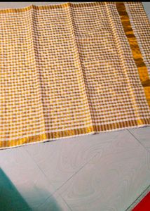 Kerala Traditional Cotton Blend Saree