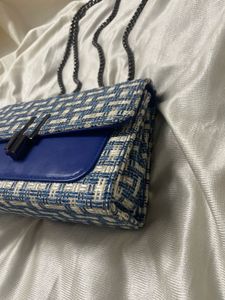 Blue crossbody bag