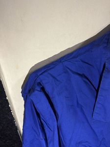 Blue Crop Top Shirt