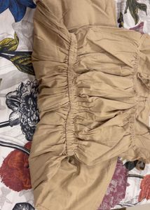 Tan Romper / Jumpsuit