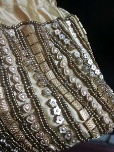 Golden Beaded Potli Bag
