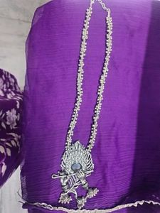 Krishna Flute Silver Necklace
