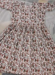 Patterned Fit &amp; Flare Dress