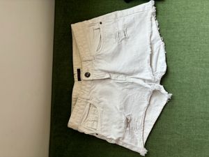 White Ripped Shorts- Size XS/S
