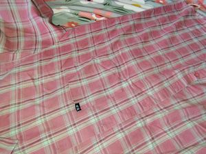 Pink Plaid Boyfriend Shirt