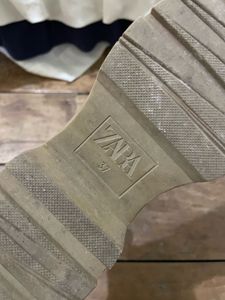 Zara pu leather loafers