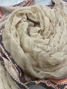 Golden Dupatta Big Size Wid Border
