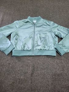 Mint Green Bomber Jacket