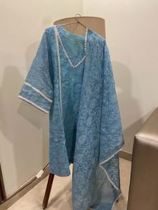 Lacknawi Kurta and Dupatta Set