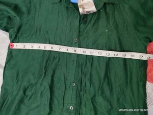 Beautiful Green Korean Shirt - S/M