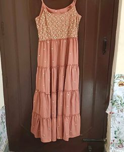 Onion Pink Embellished Anarkali Suit Set