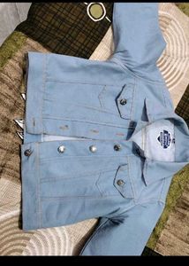 Denim, Jacket Usednjust 3/4 Time Like New Bust 28/