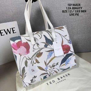 TED BAKER PAPICON LARGE FLORAL PRINT TOTE BAG