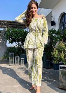 Stylish Green Tie-Dye Dress